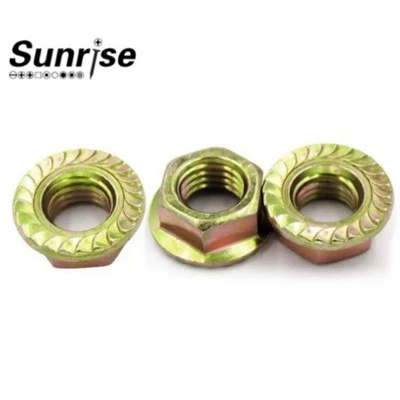 Flens Hex DIN6923 Gul sinkbelagt